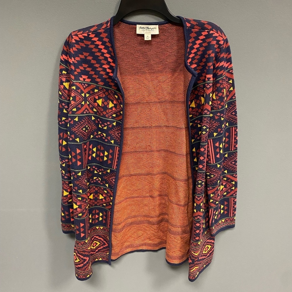 Vintage Norm Thompson Aztec Design Cardigan-M